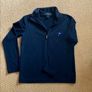 Polo boys half zip pull over
